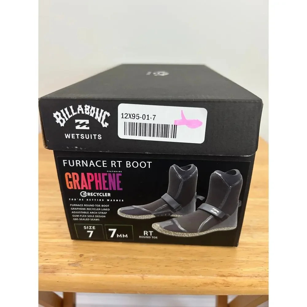 Billabong Furnance RT Wetsuit Boots - 7mm - Size: 7 NEW